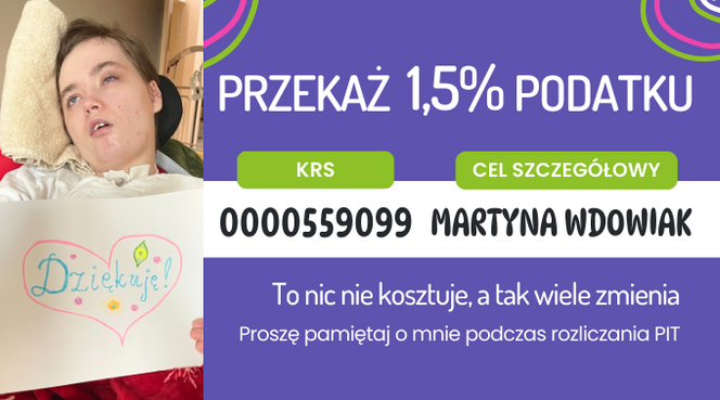 Przekaż 1.5% Martyna Wdowiak